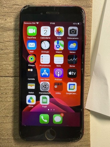 Apple iphone 256gb rosso - apple, 8