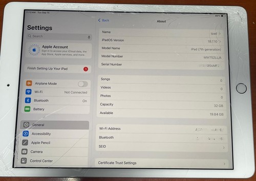 Apple ipad generazione - apple, 7a